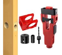 Kit d'installation de serrure de porte - Multifonctionnel, bagues de scie cloche de serrure de porte | Outil de perçage de trou de porte, gabarit de porte précis pour armoires, fenêtres, cuisines