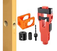 Kit d'installation de serrure de porte - Multifonctionnel, bagues de scie cloche de serrure de porte | Outil de perçage de trou de porte, gabarit de porte précis pour armoires, fenêtres, cuisines
