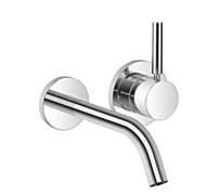 Kit d'installation Dornbracht Meta 36860660-93 pour robinet mural, sans bonde, saillie 190 mm, chrome brossé