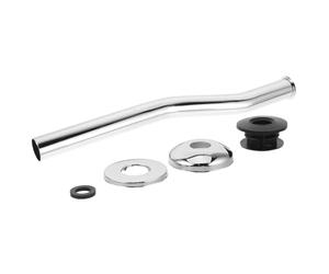 Kit D'installation D'urinoir en Acier Inoxydable 18cm avec Joint | Tube D'entrée, Raccord Mural Anti-fuite, Remplacement pour Rénovation de Salle de Bain, Argenté