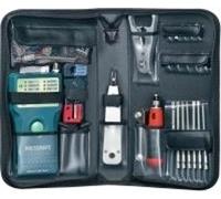 Kit d'installation et de test réseau Voltcraft® avec testeur de câble CT-5 Convient pour RJ-45, BNC, RJ-11 (CT-5)