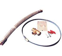 Kit d'installation GITRAL - Pour vase d'expansion - Hydrochaud - Argent - Acier inoxydable - 1 pièce - Kit complet d'installation pour vase d'expansion sanitaire (eau potable) de 5 à 18 litres