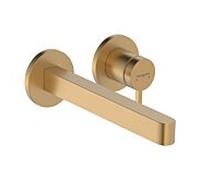 Hansgrohe Mitigeur mural lavabo Finoris 76050140 - bec 22,5 cm, saillie 228 mm, Bronze brossé