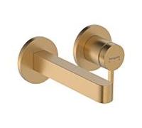 Kit d'installation Hansgrohe Finoris 76051140 pour mitigeur de lavabo encastré, fixation murale, saillie 168 mm, bronze brossé