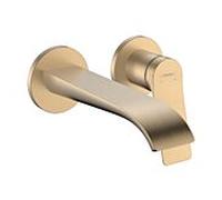 Kit d'installation Hansgrohe Vivenis 75050140 pour mitigeur de lavabo encastré, fixation murale, bec de 192 mm, bronze brossé