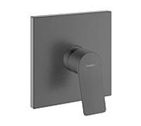 Kit d'installation Hansgrohe Vivenis 75615340, mitigeur de douche encastré, 1 sortie, chrome noir brossé