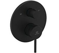Kit d'installation Ideal Standard Ceraline Nuovo A8568XG pour robinet de salle de bain encastré, noir soie