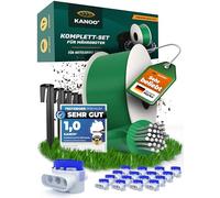Kit d'installation kanoo® pour Robots tondeuses avec 500 m de câble, 1000 piquets, 20 connecteurs - kit Complet pour Pose de câbles périphériques de Toutes Marques courantes