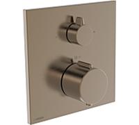 Kit d'installation pour thermostat Hansa HANSAEASYTHERM 8114 (référence 8114926281), pour deux prises, carré, bronze brossé