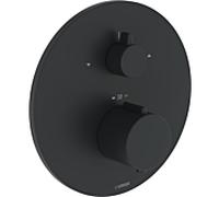 Kit d'installation pour thermostat Hansa HANSAEASYTHERM 8862 (réf. 8862924533), pour deux prises, rond, noir mat.