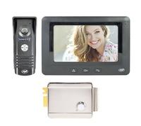Kit d'interphone vidéo PNI DF930 avec 1 Moniteur, écran LCD 7 Pouces (800 × 480) et Serrure de Porte électromagnétique PNI H1073A