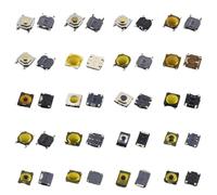 Kit d'interrupteurs tactiles étanches, 10 pièces/lot, 4 x 4/5 x 5/4,5 x 4,5, SMT, bouton-poussoir tactile, 4 broches, réparation d'écran LCD(No.19)