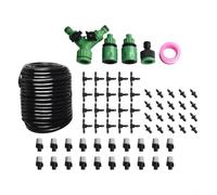 Kit d'irrigation goutte à goutte 20 m, système de brumisation automatique pour jardin, arrosage, pour serre, plantes, fleurs, humidification