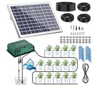 Kit d'irrigation goutte à goutte automatique solaire KENLUMO - 30m de tuyau - 37 modes de synchronisation
