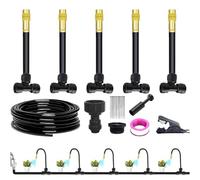 Kit d'irrigation goutte à goutte - Avec buses, semi-brumisation automatique - Système d'irrigation pour parterre surélevée dans le jardin - Pour cour, pelouse, balcon, paysage, ferme, parterres
