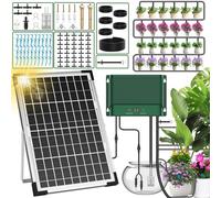 Kit d'irrigation goutte à goutte solaire, 30 pièces, pour jardin et balcon