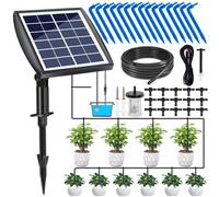 Kit d'irrigation goutte à goutte solaire de 15 mètres, automatique, avec capteur d'eau