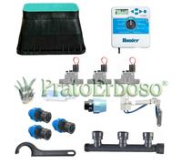 Kit d'irrigation Hunter à 3 zones avec contrôleur intérieur XCore2