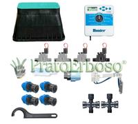 Kit d'irrigation Hunter à 4 zones avec contrôleur intérieur XCore2