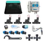 Kit d'irrigation Hunter à 4 zones avec programmateur extérieur X2