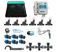 Kit d'irrigation Hunter à 6 zones avec programmateur extérieur X2