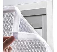 Kit D'isolation de Fenêtre,Film Isolant pour Fenêtre,D'hiver Anti Froid Couverture de Fenêtre en Plastique,Imperméable,Coupe-vent,Isolation Thermique,Réutilisable,Largeur x Hauteur (60x150cm)