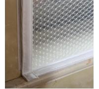 Kit D'isolation de Fenêtre l'hiver,Film Fenetre Isolant,Rideaux Isolant,Couverture de Fenêtre en Plastique,Contre Froid 80x120cm