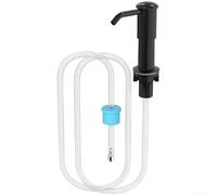 Kit distributeur de savon pour évier rotatif à 360° - Pompe ABS avec intérieur en acier inoxydable, tube d'alimentation en silicone épais de 1 m, s'adapte aux trous d'évier de 26 à 40 mm, distribution