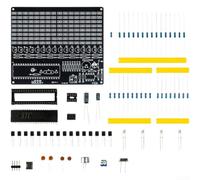 Kit DIY Lampe pour spectre Sonore 8x16 LED Voice Control Kit(B) | pour matrice 8x16 pixels, couleurs RVB et jaune vives, panneau acrylique élégant, taille compacte 10x8cm