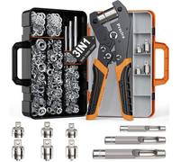 Kit d'Oeillets Métalliques Preciva 300 Pièces avec Poinçon et Pinces - 6/10/12mm