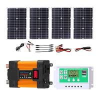 Kit d'onduleur solaire hors réseau, panneau pliable 100W, contrôleur 50A(4000w)