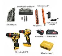 Kit double perceuse-visseuse sans fil 21V moteur sans balais