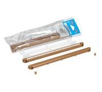 Kit double régulateur + déflecteur + cache vis + vis 30m³ - bois clair - 1KHF130C