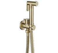 Kit Douchette wc Doré Pulvérisateur de Toilette pour Bidet Mural Laiton | Douchette à Main Bidet Haute Pression Kit de Pulvérisateur de Bidet à Main pour l'hygiène Personnelle