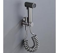 Kit Douchette WC en Alliage de Zinc Anti-Fuite(gray) | Deux modes de jet, pression élevée, nettoyage pour efficace, pour idéal usage quotidien, économie d'eau