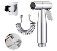 Kit Douchette WC Inox 304 - Pulvérisateur Bidet Toilette avec Tuyau 2m Anti-Fuite, Support Mural, Douchette Hygiène Intime, Installation Facile