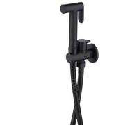 Kit Douchette wc Noir Pulvérisateur de Toilette pour Bidet Mural Laiton | Douchette à Main Bidet Haute Pression Kit de Pulvérisateur de Bidet à Main pour l'hygiène Personnelle