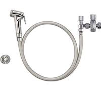 Kit Douchette WC - Pommeau à main Hygiénique, Flexible 1,2 m, robinet 3 voies + robinet d'arrêt douchette - Idéal pour Hygiène Intime et Nettoyage NOYON & THIEBAULT