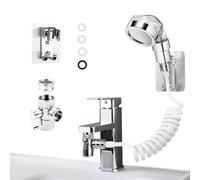 Kit Douchette WC, Pulvérisateur de toilette pour bidet Kit de Bidet de Toilette avec Tuyau et Crochet Portable Kit Hygiene WC Flexible Kit de Douche à Main pour Salle de Bain, 1 Pièces