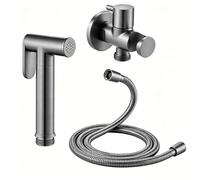 Kit Douchette wc, Pulvérisateur de Toilette pour Bidet Mural Laiton | Douchette à Main Bidet Haute Pression Kit de Pulvérisateur de Bidet à Main pour l'hygiène Personnelle (Gray)