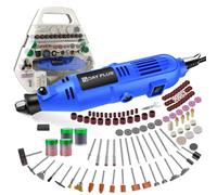 Kit d'outil rotatif multifonction - Mini-perceuse et ponceuse - 252 accessoires - 10 000–32 000 tr/min - 220–240V AC - Pour bois, métal, plastique, bijoux, travaux de bricolage