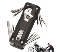 Kit d'outils - 12,5 x 4,7 x 4,2 cm 365 g en acier robuste | Outil multifonction portable pour moto, compact et pliable pour réparation de poche, entretien de vélo en plein air, compagnon de panne de