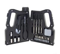 Kit d'outils, 21 pièces en forme de bidon d'huile - Kit de réparation domestique pour projets de bricolage et tâches générales d'entretien domestique