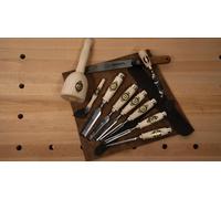 Kit d'outils à main KIRSCHEN "START" dans un étui en cuir
