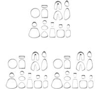 Kit d'outils créatifs - Pièces moulées pour bricoleurs - Débutants en artisanat d'art - Acier inoxydable de haute qualité - 18 pièces - Pièces métalliques de couleur argentée