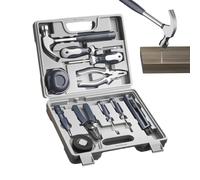 Kit d'outils de base pour la maison 11 pièces multifonction portable | Boîte à outils de voyage pour les réparations rapides Maison Maison Appartement Student Bureau Voiture