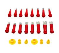 Kit d'outils de buse en caoutchouc - Ensemble d' de calfeutrage réutilisables | Kit multifonctionnel à 6 bases en acier inoxydable pour cuisine, salle de bain, porte, fenêtre, évier