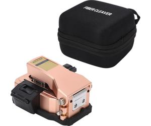 Kit d'outils de coupe pour fibre optique Câble à fibre optique FTTH, coupe-câble automatique avec bac de récupération, fente de serrage 3 en 1, or rose