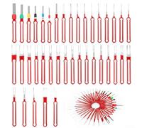 Kit d'outils de démontage de broches électriques 39 pièces avec extracteurs de bornes de tailles multiples pour une utilisation avec l'électronique automobile et la maison