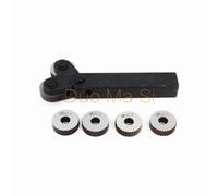 Kit d'outils de moletage à double roue, 7 pièces, 0.5mm 1mm 1.5mm 2mm, jeu de moletage à pas linéaire de roue, ensemble d'outils de moletage de roue de coupe de tour en acier 0.6mm 0.8mm 1.0mm